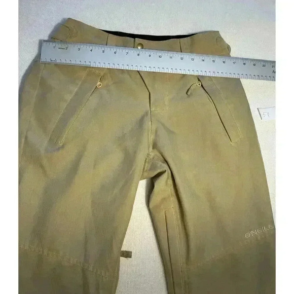 O’Neil Outerwear waterproof 10kmm Relaxed Bootcut Size M Snowboard Pants Khaki - Picture 5 of 8